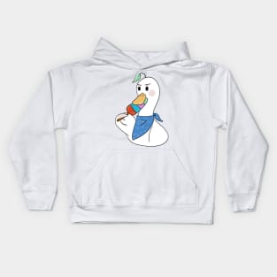 Ice Cream Doo Doo duck Kids Hoodie